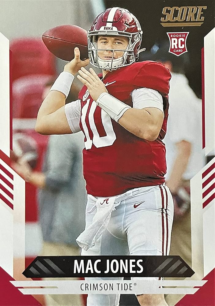 NFLカードl Universe PMG他 Mac Jones NFL Amazon.com: NEW 2021 Score Football Authentic MAC JONES